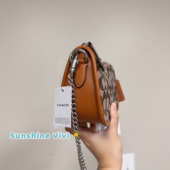 NWT Coach Limited Swinger 20 In Crystal Signature Jacquard Shoulder Bag CW568 - Picture 8 of 16